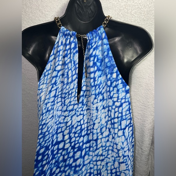 Michael Kors Blue High-Low Dress X-Small - Picture 2 of 12